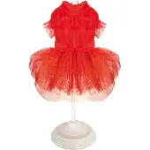 Croci honden jurk xmas sparkling rood 40 cm