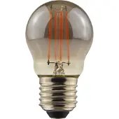 LumenXL E27 LED lamp, Ø45mm, 4.5W, 1800K, smoke glas, dimbaar
