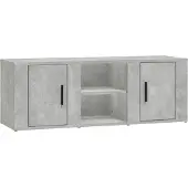vidaXL Tv-meubel 100x31,5x35 cm bewerkt hout betongrijs
