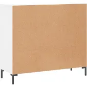 vidaXL Dressoir 90x34x80 cm bewerkt hout wit