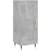 vidaXL Hoge kast 34,5x34x180 cm bewerkt hout betongrijs