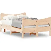 vidaXL Bedframe zonder matras massief grenenhout 120x200 cm