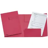 Esselte 3-klepsmap met lijnbedrukking rood A4 (50 stuks)