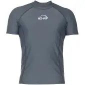IQ-UV Uv 300 Slim Fit Korte Mouw Rash Guard Grijs 3XL