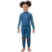 Trespass Lilian Junior Wetsuit Met Lange Mouwen En Rugrits Blauw 5-6 Years Meisjes