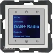 Berker S.1/B.X RADIO DAB+ PW GLÄNZ (29848989 - Touch radio)