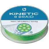 Kinetic 8 150 M Gevlochten Vislijn Zilver 0.120 mm
