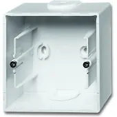 Busch-Jaeger 2CKA001799A0897 Opbouwbehuizing Opbouwbehuizing 1-voudig Wit, Verkeerswit 1 stuk(s)