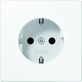JUNG LS1520LG Wandcontactdoos met randaarde Inzetstuk 1-voudig Grijs 1 stuk(s)