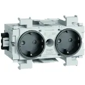 Hager GS20019011 Stopcontact voor Accessoires voor elektroplintsysteem Zwart 1 stuk(s)