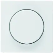 Berker BER Q1 Dimmerafdekking voor 11376089, draaidimmer, polarwit, fluweel
