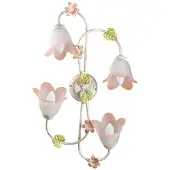 ONLI Plafondlamp Botton, dimbaar, wit / opaal, Woon-/ Eetkamer, metaal, Florentijns, plafondlamp