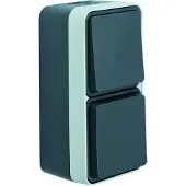 Berker W1 type 47803515 AP-combinatie spatwaterdicht IP55 | GRIJS