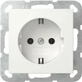Gira System 55 wandcontactdoos RA inbouw Glanzend wit