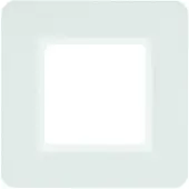 Hager Berker Rahmen, 1-voudig, model Q.7, artikelnummer 10116189, kleur: polarwit, afwerking: satijn