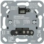 Gira Systeem 3000 Universele LED 540100 Comfort-dimelement, Knoppen + Schakelaars, Grijs