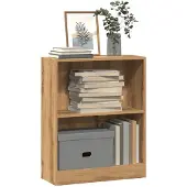 vidaXL Boekenkast 60x24x76 cm bewerkt hout artisanaal eikenkleurig