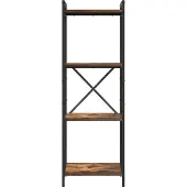 vidaXL Boekenplank 40 x 30 x 119 cm Bewerkt hout Rook Eiken