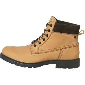 Jack & Jones Veterboots 'JFWCRANFIELD' donkerbruin / mosterd