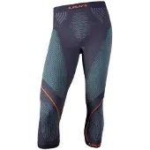 UYN Legging UYN Men Evolutyon Pants Medium Charcoal Green Orange Shiny-XXL