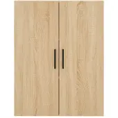 vidaXL Hoge kast 69,5x34x180 cm bewerkt hout sonoma eikenkleurig