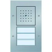 Gira Bel + deurintercom, 126765 Audio-intercomsysteem Aluminium (Bedraad)