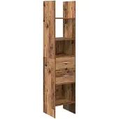 vidaXL Boekenkast 2-laags 40 x 35 x 180 cm Bewerkt hout Oud hout