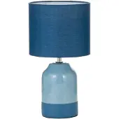 Pauleen Tafellamp Sandy Glow, blauw, Woon-/ Eetkamer, Keramiek, Jong wonen, Tafellamp