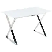Beliani ATTICA - Eettafel - Wit/Zilver - Veiligheidsglas