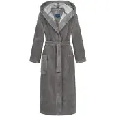 Morgenstern GEENA LANG 130cm Dames Badjas terra/graubraun M