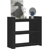vidaXL Wandtafel 100x35x90 cm bewerkt hout zwart