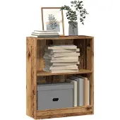 vidaXL Boekenkast 60x24x76 cm bewerkt hout oud houtkleurig