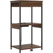 vidaXL Nachtkastje Bruin Eiken 41 x 31 x 76 cm Bewerkt hout