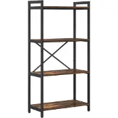 vidaXL Boekenplank 60 x 30 x 120 cm Bewerkt hout Rook Eiken