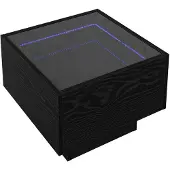 vidaXL Salontafel Zwart eiken 40 x 40 x 30 cm