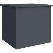 vidaXL Tuinkussens opbergdoos Gegalvaniseerd staal 55 x 50,5 x 50 cm