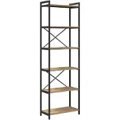 vidaXL Boekenplank 60 x 30 x 189,5 cm Bewerkt hout Artisan Eiken