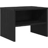 vidaXL Nachtkastje Zwart eiken 40 x 40 x 30 cm Bewerkt hout