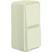 Berker Combinatiestopcontact en -schakelaar met Behuizing IP55 Wit - 47803512