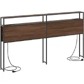 vidaXL Opberghoofdbord bruin eikenkleur Bewerkt hout