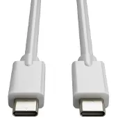 123inkt USB-C naar USB-C 3.2 oplaadkabel wit (2 meter)