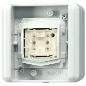 JUNG 8471.01 LED-drukknop, KNX, met aansluitklemmen, 1-voudig. Voor installatie in een inbouwdoos