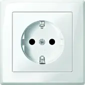 Merten MEG2300-1419 Wandcontactdoos System M Polair-wit 1 stuk(s)