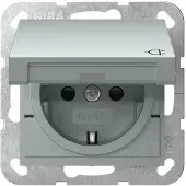 Gira stopcontact SCHUKO 441426, KD+SH systeem 55, aluminium