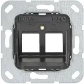 Gira 560400 Modulaire stekkerdoos MJ-04, 2 voudig, met bevestigingsring