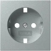 Gira Schuko Contactdoossysteem 55 Aluminium Afdekking - 492026