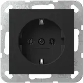GIRA Giersiepen System 55 wandcontactdoos RA inbouw Mat zwart