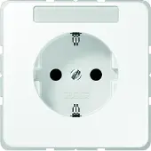 JUNG JG SCHUKO stopcontact CD1520NAWW met witte opdruk