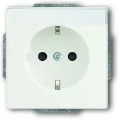 Busch-Jaeger 20 EUN-83, CEE 7/3, 2P+E, grijs, 250 V, 16 A, 63 mm
