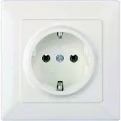 Siemens 5UB1580, DELTA-serie, Schuko-stopcontact, 250VAC, 16A, volledig oppervlakte, 80x80mm
